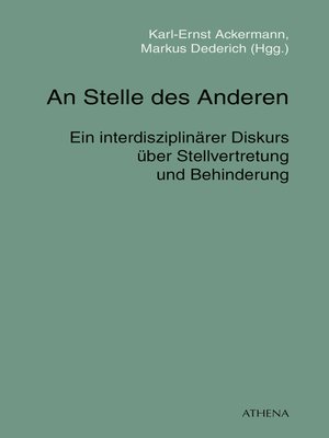 cover image of An Stelle des Anderen